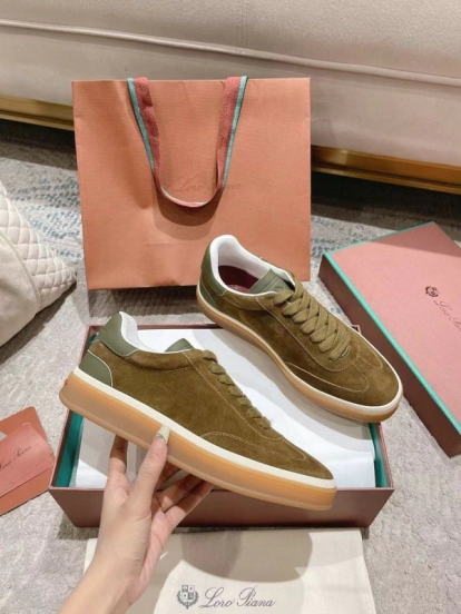 2025 Unisex Le Parmentier Olive Green Suede Leather Sneakers High Version LY00320(F)/LY00330(M)
