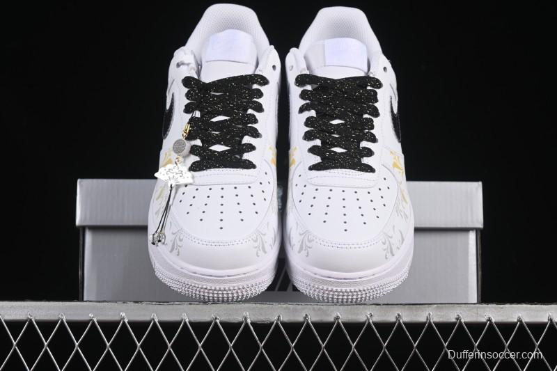 Nike Air Force 1'07 Low East Fence Drunk Chinese Style Gradient Yellow Low-Top Casual Sneakers - ZH0316-082