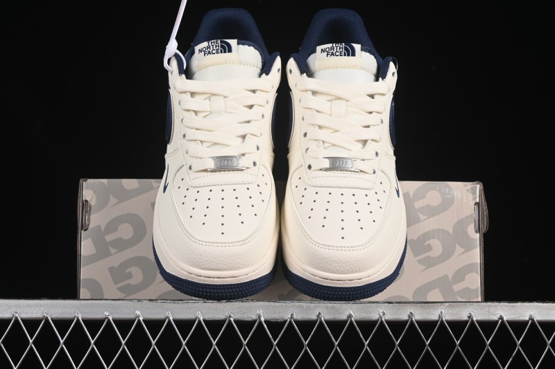 Nike Air Force 1'07 Low North Face Collaboration Dark Blue Sole Casual Sneakers - ZH2598-318