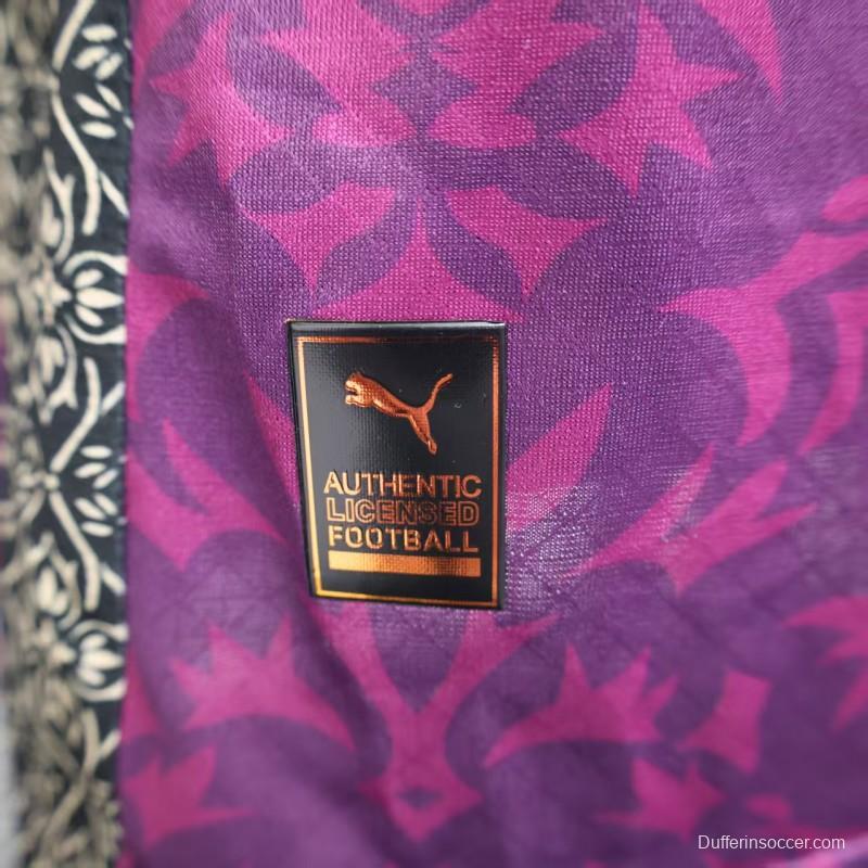 Player Version 25/26 AC Milan Redesigned Away Purple with Geometric Pattern Jersey