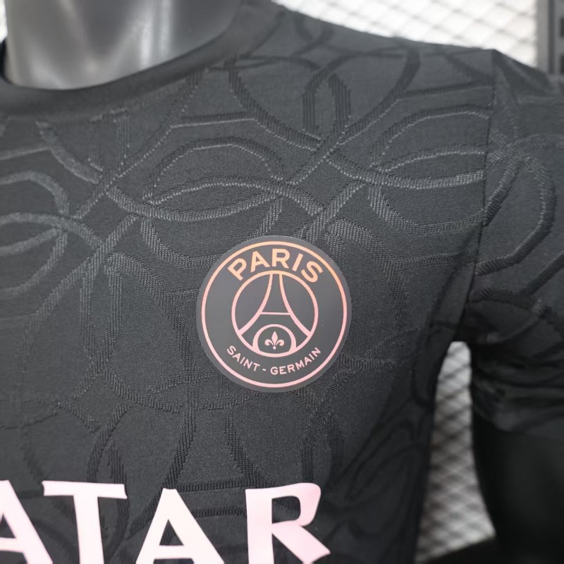 Player Version 25/26 Paris Saint-Germain PSG Black Pre-Match Jersey