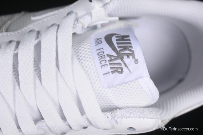 Nike Air Force 1'07 Low Denim Small Swoosh Casual Sneakers - ZH0316-092