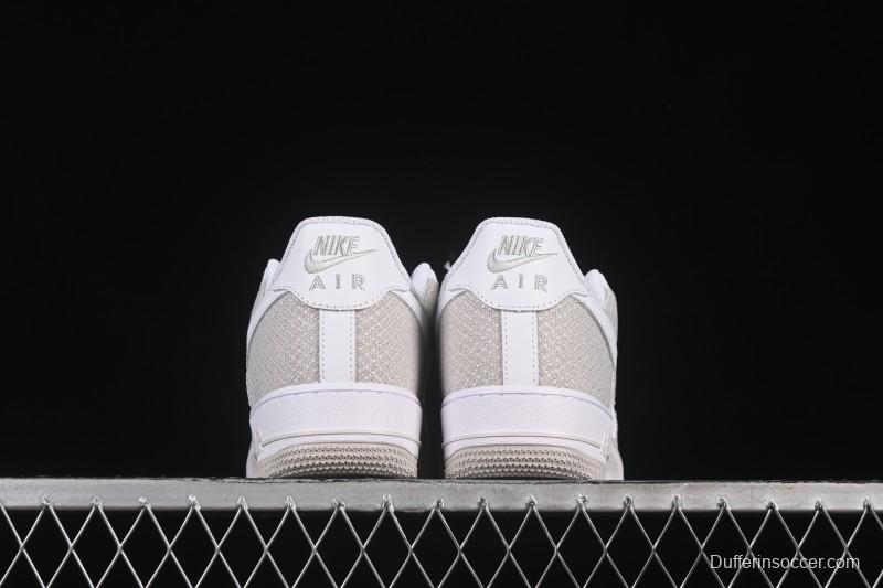 Nike Air Force 1'07 Low Denim Small Swoosh Casual Sneakers - ZH0316-092