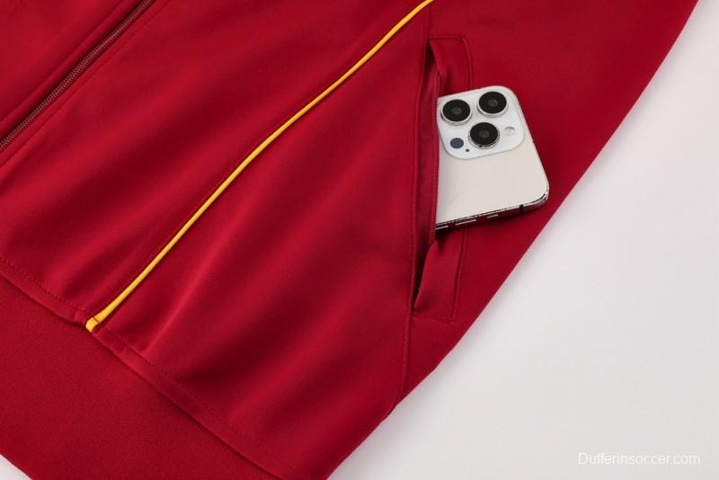 25/26 Arsenal Red Full Zipper Jacket +Long Pants