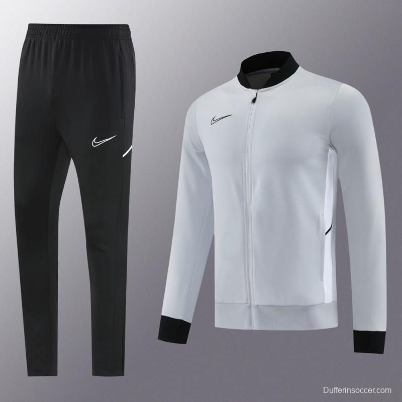 2025 NIKE Grey Full Zipper Jacket + Long Pants