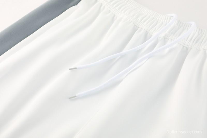 2025 NIKE WHITE/Grey Full Zipper Jacket +Long Pants