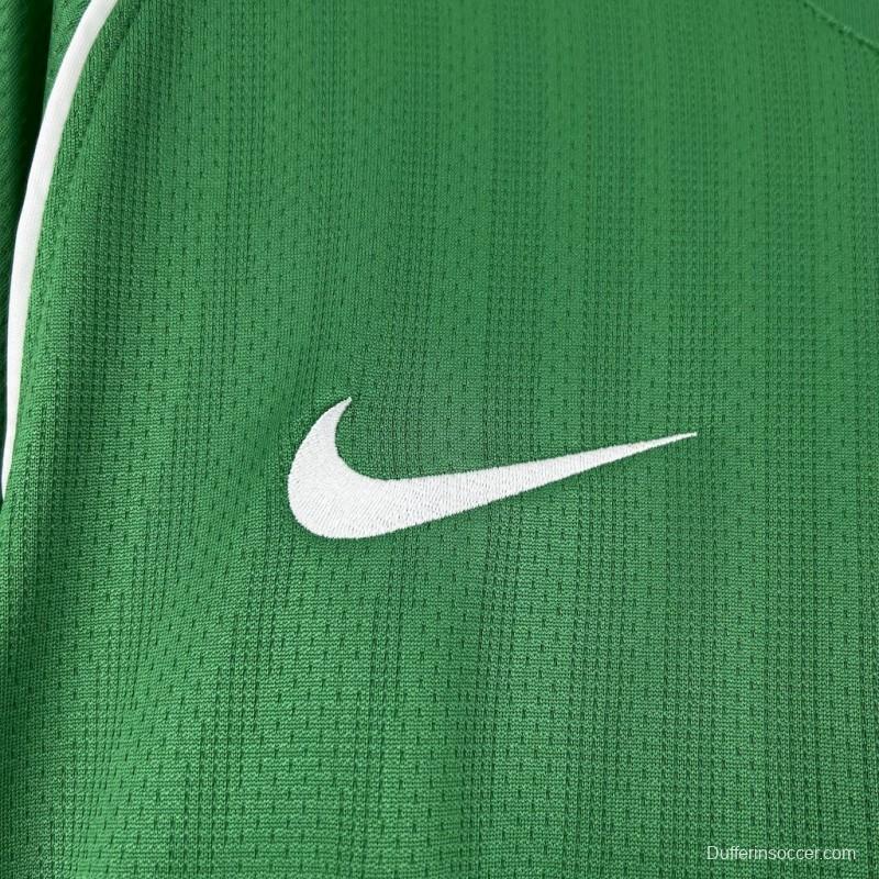 2007/08 Manchester United Green Goalkeeper Long Sleeves Retro Jersey