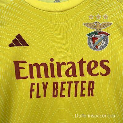 2025/26 Kids Benfica Yellow Goalkeeper Kit