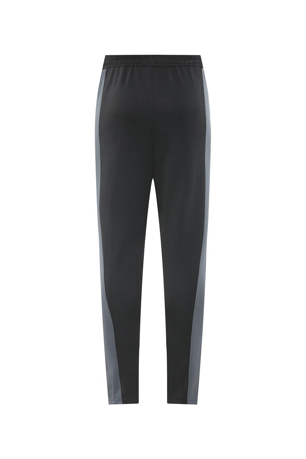 2025 Nike Air Black Tracksuit Set with Gray and White Accents Full Zipper Jacket + Long Pants