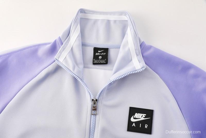 2025 NIKE Purple Full Zipper Jacket + Long Pants