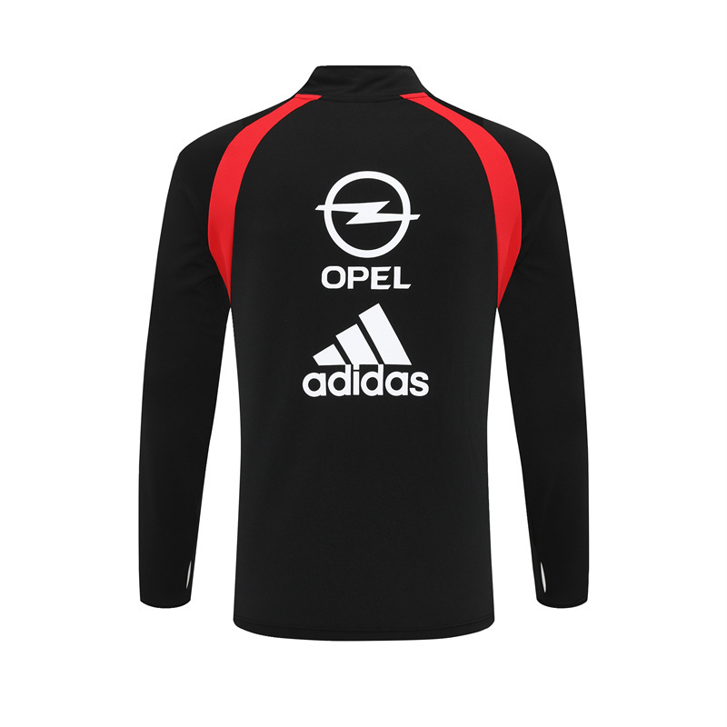 Retro 03/04 AC Milan Black Half Zipper Jacket