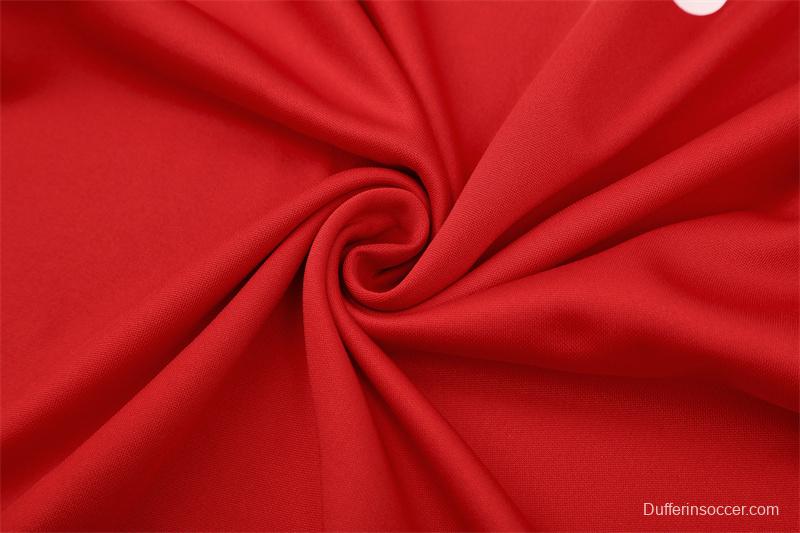 Retro 05/06 AC Milan Red Half Zipper Jacket+Long Pants