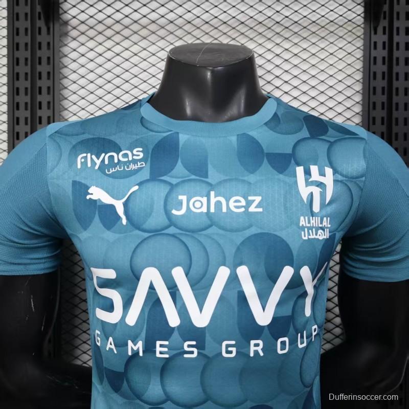 Player Version 25/26 Al Hilal Third Blue Jeresy