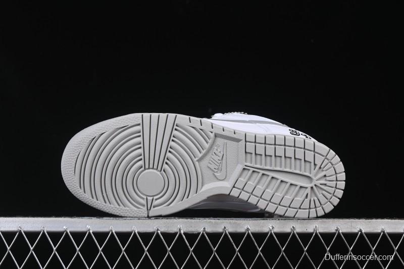 Nike Supreme x Dunk SB Dunk Low White Low-Top Casual Skate Shoes - HQ8487-100