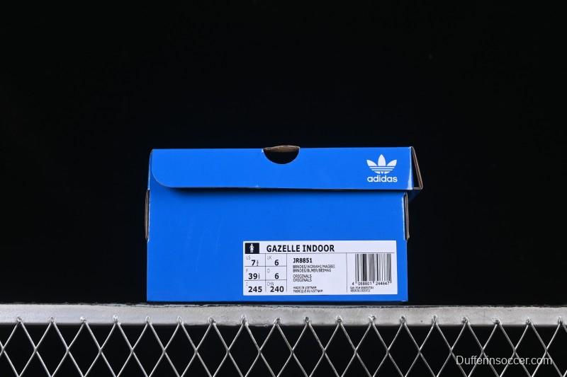 Adidas Originals Gazelle Indoor Retro Casual Slip-Resistant Wear-Resistant Low-Top Skate Shoes - JR8851