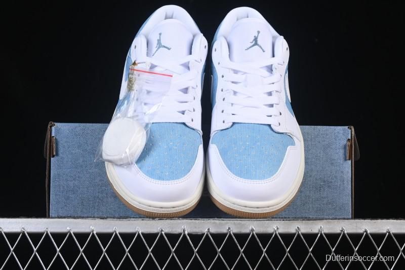 Nike Air Jordan 1 Low Denim Retro Basketball Shoes - HQ2004-400