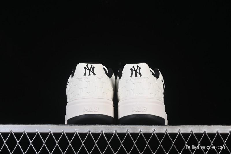 New York Yankees Bigball Chunky Embo Monogram Height Increasing Thick Sole Casual Sneakers - 3ASXE035N50CRL