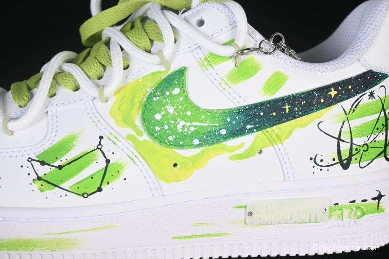 Nike Air Force 1 '07 Low Capricorn Hand-Painted Doodle Zodiac Series Casual Sneakers - 1222119