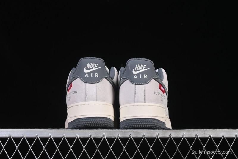 Nike Air Force 1 '07 Low LV Collaboration Grey Hook Woven Label Casual Sneakers - CX5050-Y25