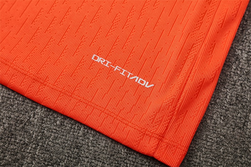 Player Version 25/26 Barcelona Orange T90 Half Zipper Jacket+Long Pants