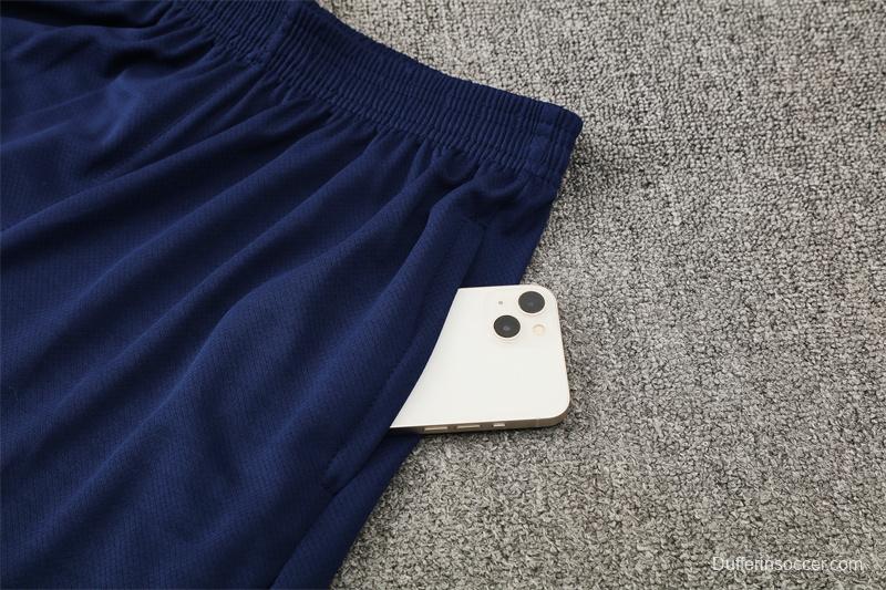 25/26 Barcelona Royal Blue T90 Short Sleeve Jersey+Shorts with XS