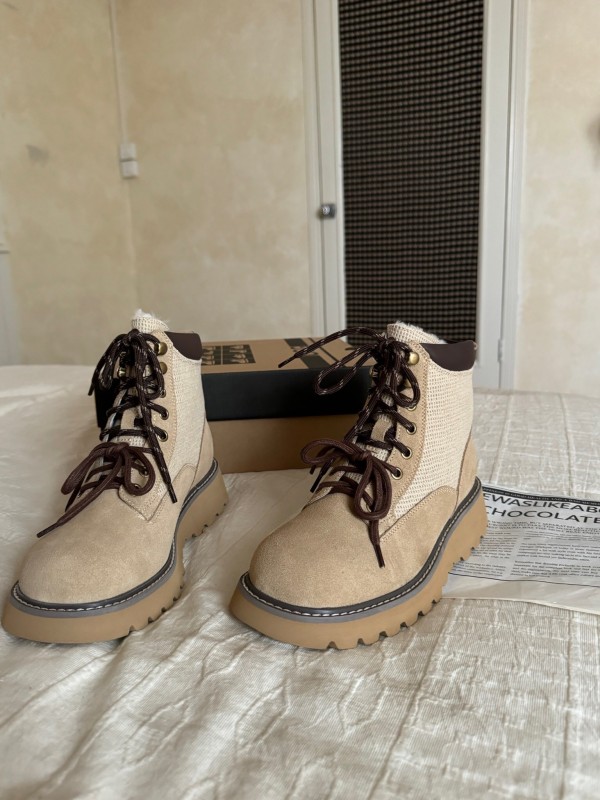 Agoge Autumn Winter New British Style Ankle Boots Martin Boots - KFY00