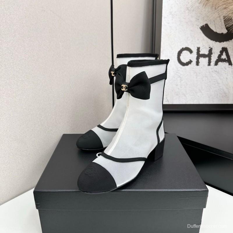Chanel 2025 SS Classic Bow Ankle Boots - LY00