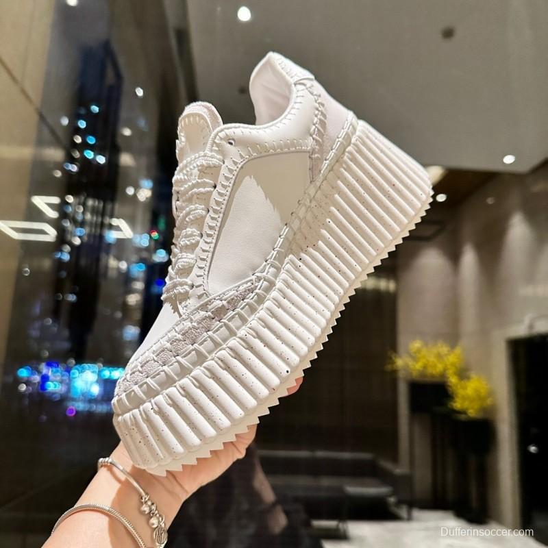 Chloe 2025 SS Hand-Stitched Mark Line Casual Shoes - LY00350