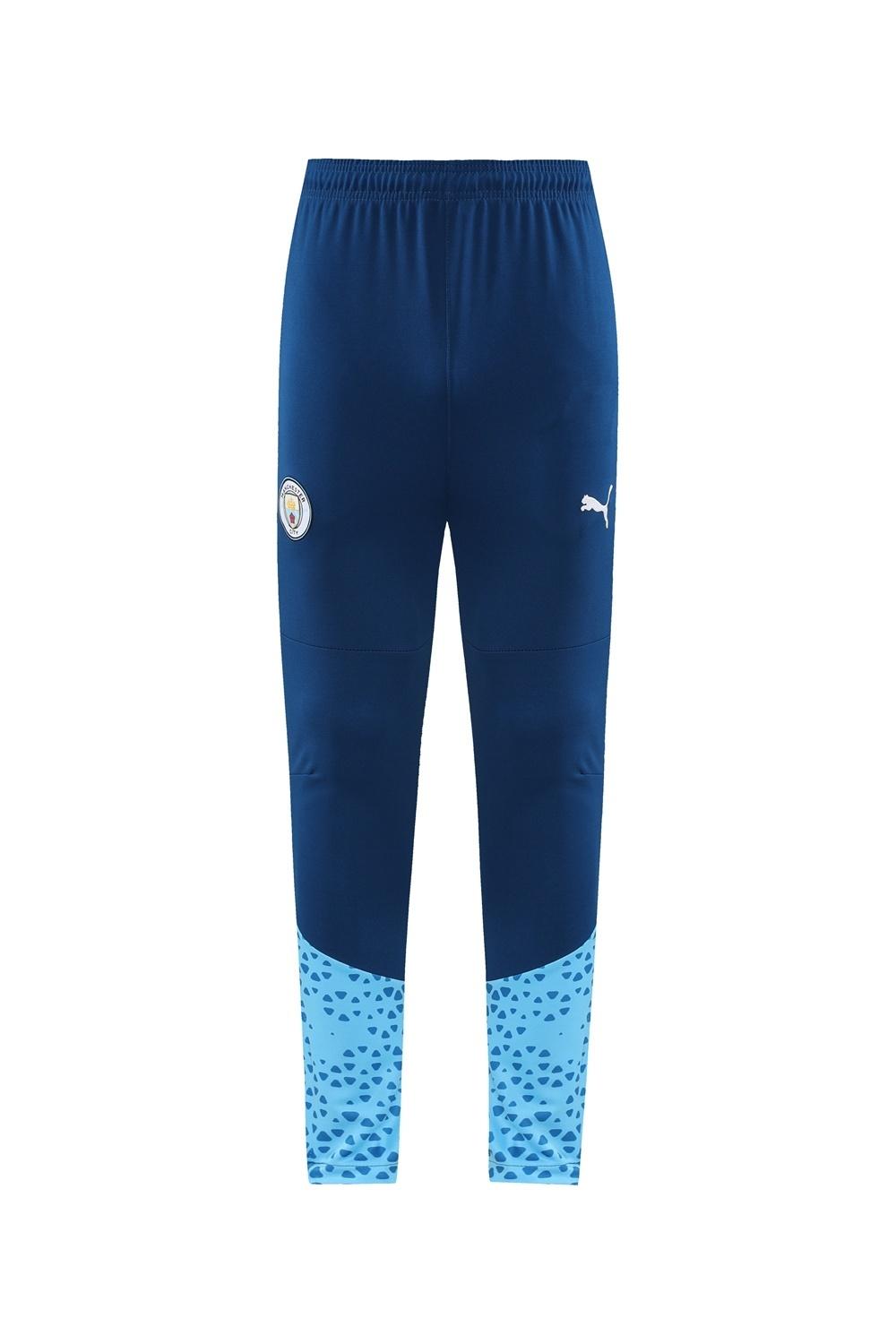 25/26  Manchester City Sky Blue Half Zipper Jacket+Long Pants