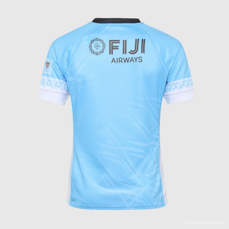 2026 Fiji Flying Fijians Sky Blue with Indigenous Patterns Jersey