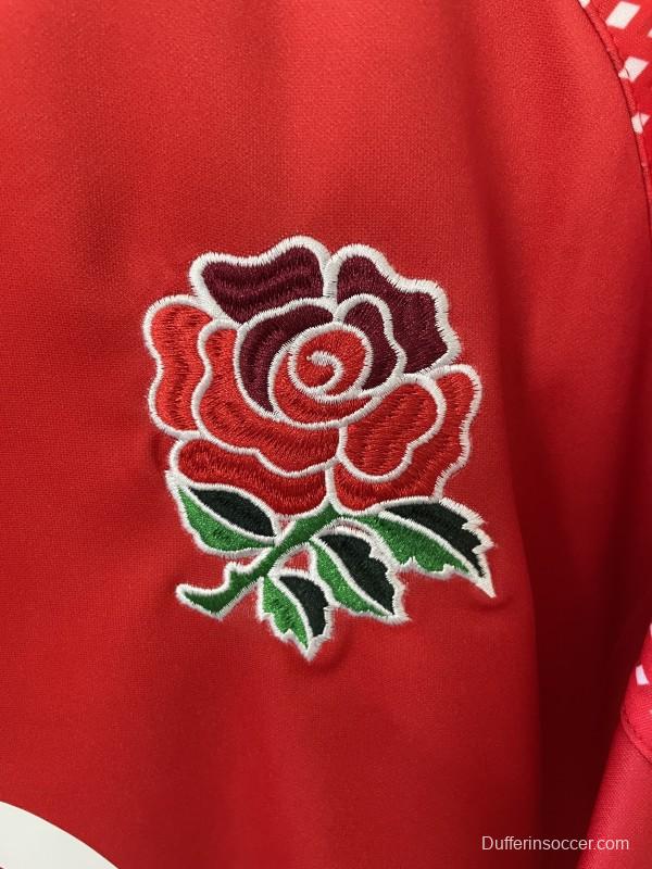 2026 England Red with Geometric Stripe Pattern Jersey