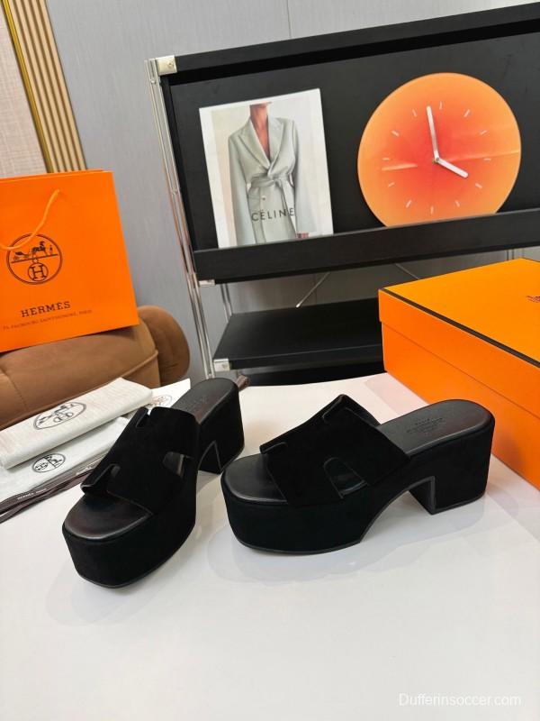 Adidas 2025 SS H-Love Classic Waterproof Platform H-Wedge Thick Sole Sandals - LY00