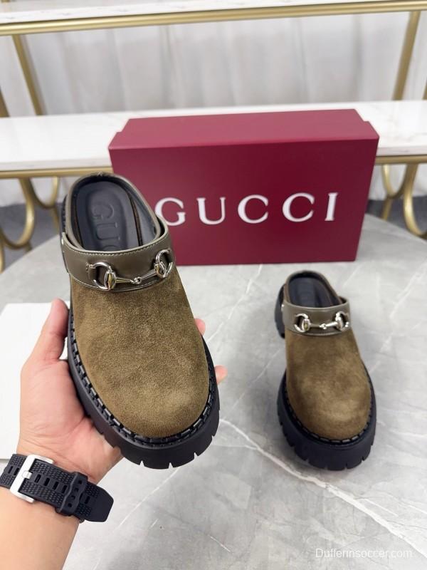 Gucci 2025/SS Double GG Grooved Platform Loafers - KFY00280
