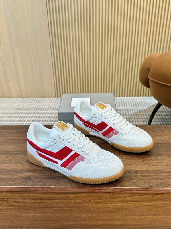 TOM FORD 2025 SS Casual Shoes with Classic Color Blocking and Imported Leather Insole - AS00350