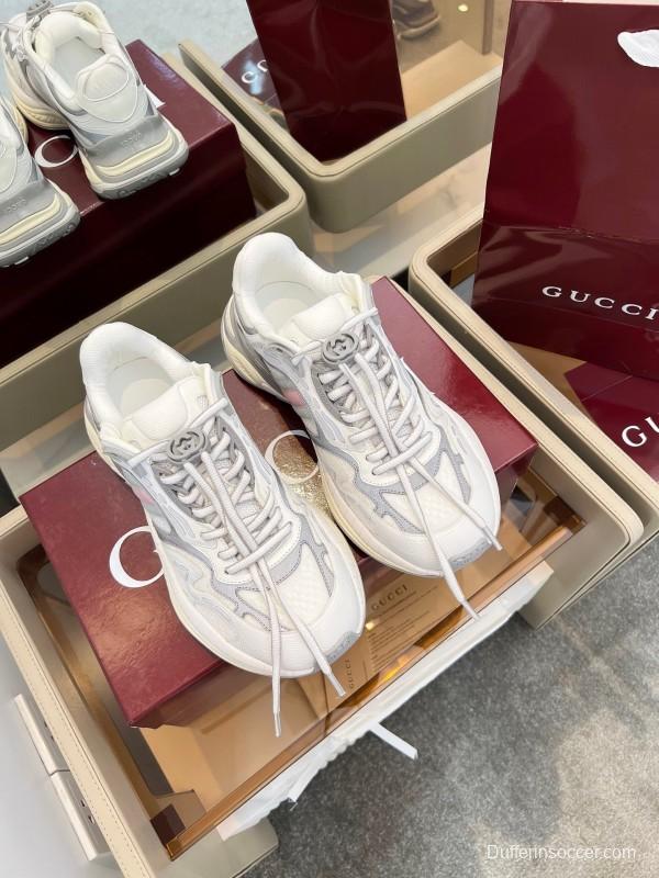 Gucci 2025 SS Collection 2.0 Sneakers with Reflective Stripes and Retro Design - AS00450
