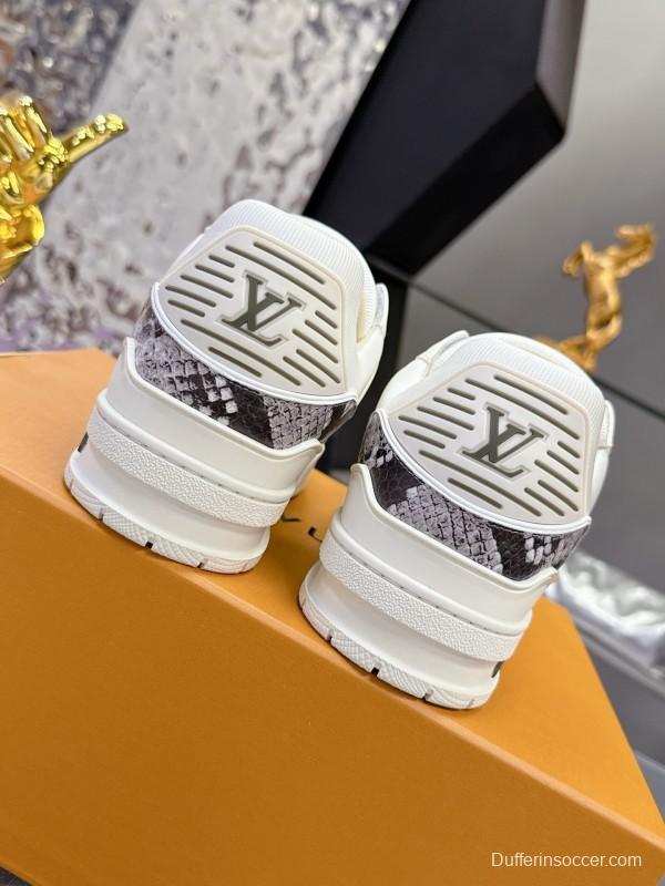 Louis Vuitton LV Trainer Maxi Sneakers Head Grain Ostrich Pattern Series - AS00400