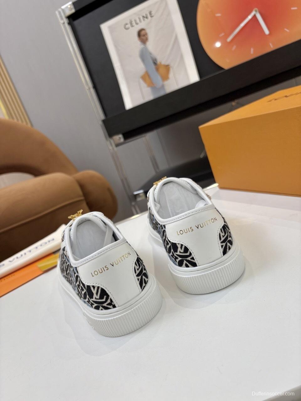 Louis Vuitton Lagoon Series Denim Sneakers with Buckle - AS00300