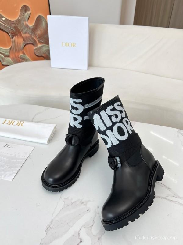 Dior 2025/SS Autumn Winter Boots Retro Work Boots Slip-On - LY00320