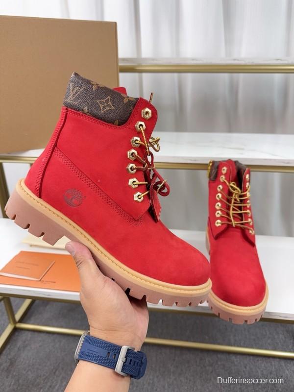 Timberland x LV Monogram Ankle Boots Waterproof Suede - LY00380