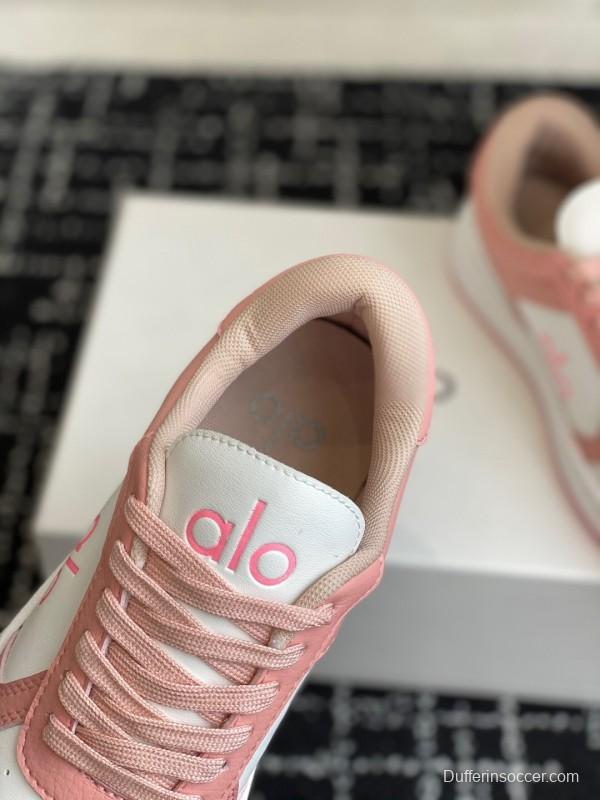 Alo 2025 SS Two-Tone White Sneakers Platform Comfort Casual Shoes - KFY00280