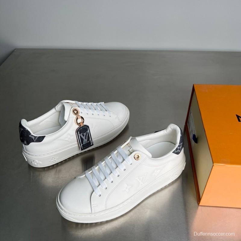 Louis Vuitton Takashi Murakami Time Out Cherry Blossom Flat Low-Top Sneakers - YC