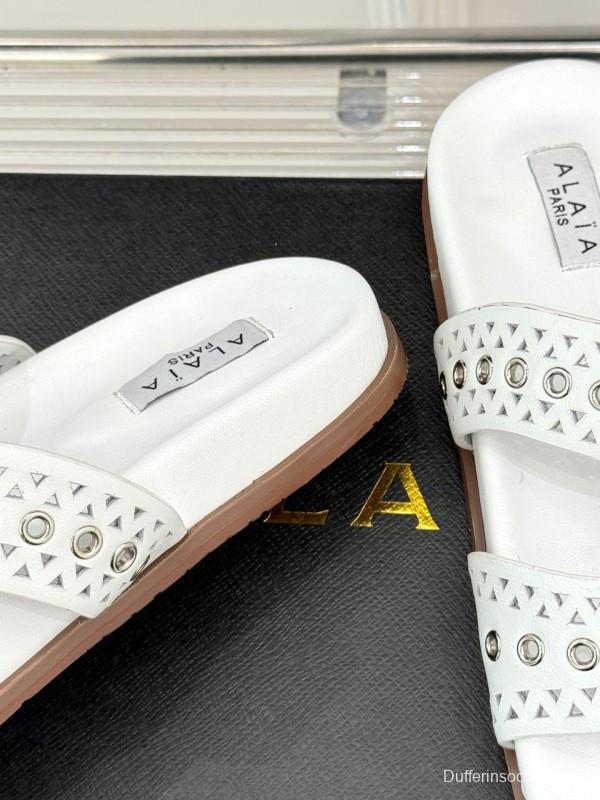 Alaia Spring Summer 2025 Laser-Cut Casual Sandals - KFY00260