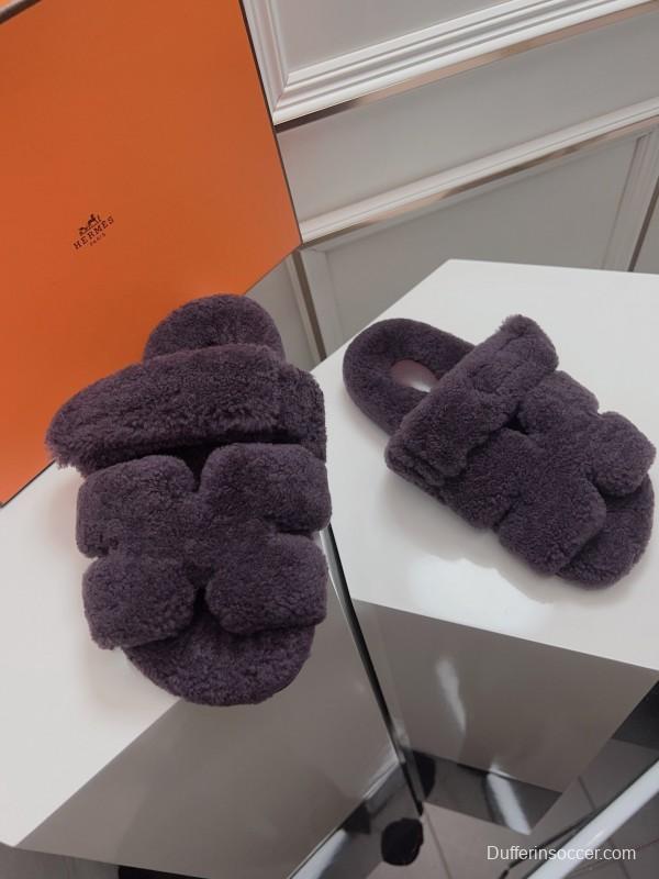 H ERLING Mao Slippers 2025 SS Collection Genuine Fur Comfort - LY00270