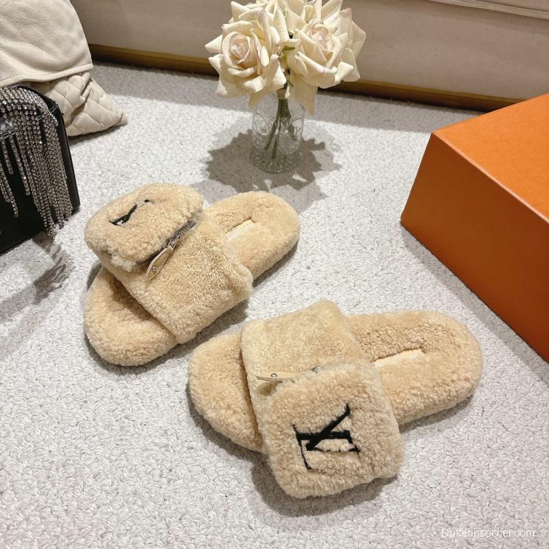 L牌 Wool Lazy Slippers - LY00260