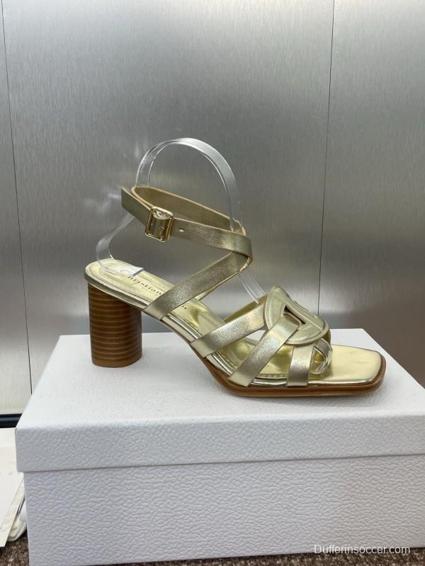 Dior D-Club Jelly Color Hollow Layered Cross Strap High Heel Women Shoes - KFY00290