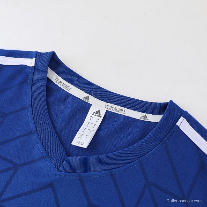 2025 Adidas Royal Blue Full Zipper Jacket+Long Pants