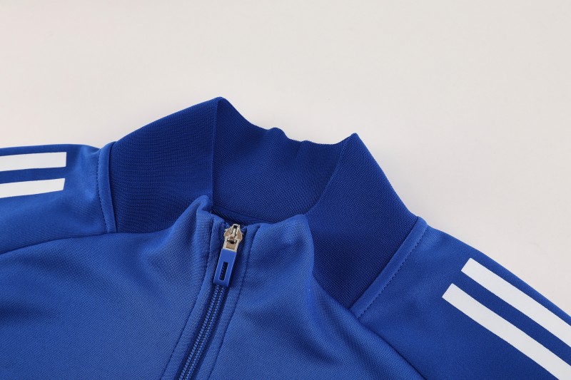 2025 Adidas Colorful Blue Full Zipper Jacket+Long Pants