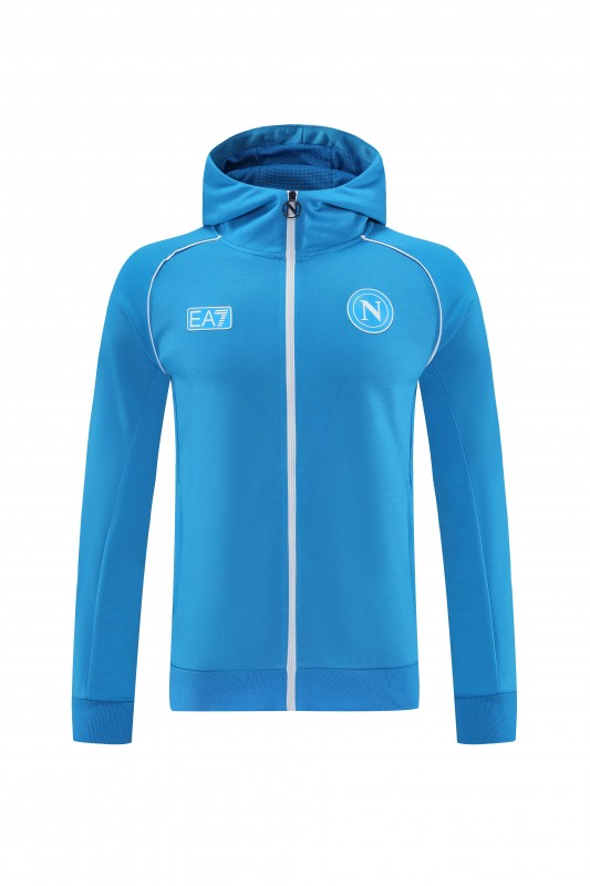 25/26  Napoli Sky Blue  Full zipper Jacket Tracksuit+ long pants