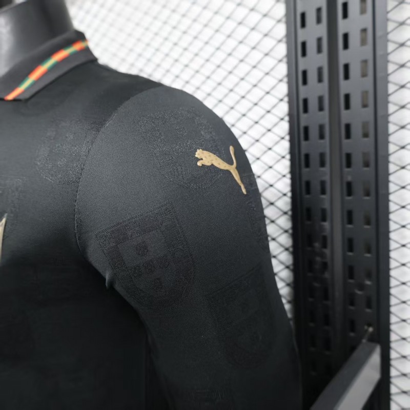 Player Version 2026 Portugal Goalkeeper Dark Grey Long Sleeve Jersey