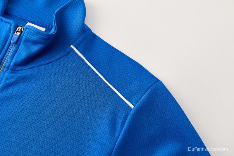 2026 NIKE Blue Full Zipper Jacket + Long Pants